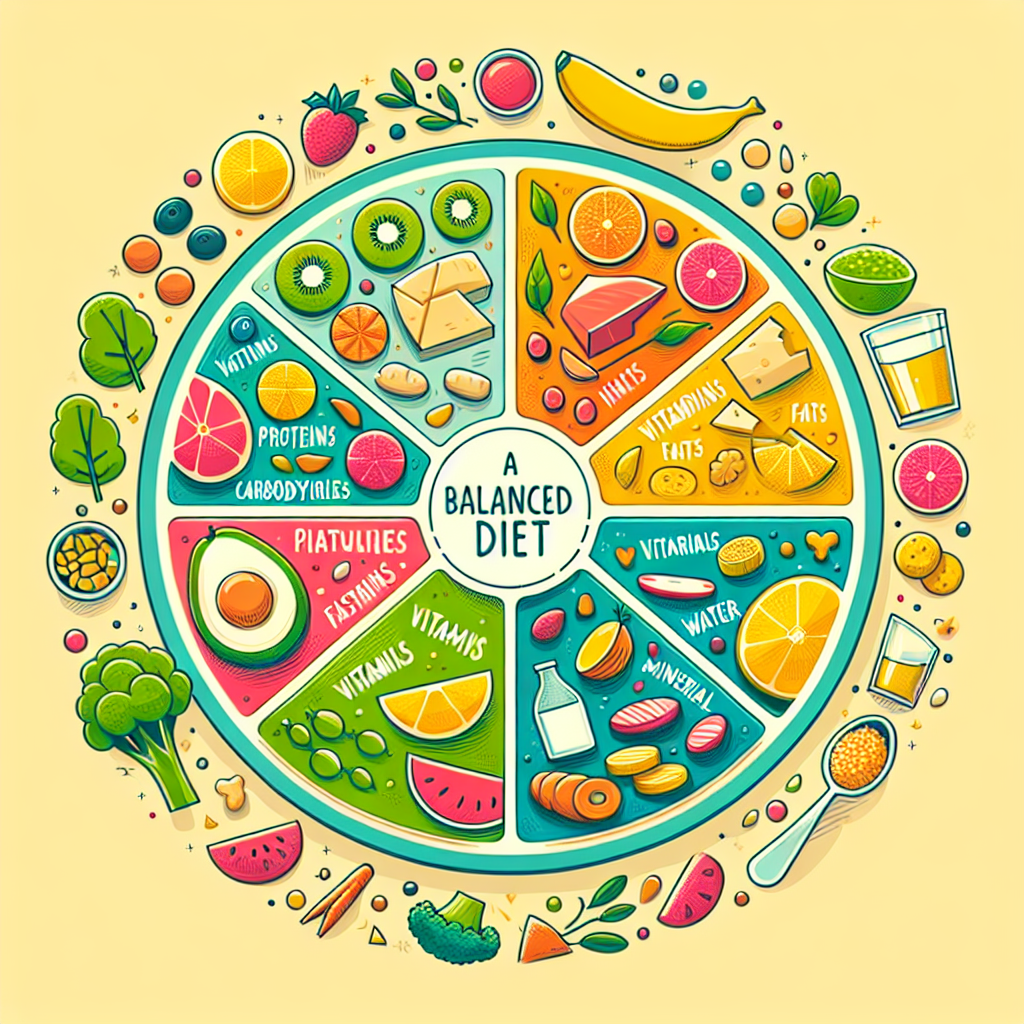 What are the components of a balanced diet?