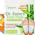 Dr. Entre's Turmeric & Ginger Foot Patches: Premium Deep Cleansing Foot Pads | 20 Pack of Highly Effective Pods 7 51PKX iXrKL. AC