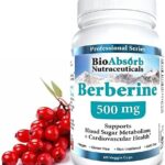 Berberine HCL Supplement: High Purity 500mg Capsules Derived from Non-GMO Berberis Aristata (60 Vegetarian Capsules) 45 51SziTnz6XL. AC