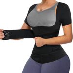 Get Fit and Firm with the Ursexyly Women's Waist Trainer Sauna Suit - Enhance Your Workout and Achieve Your Weight Loss Goals with this Slimming Sweat Vest Shirt 29 410LnmU3FoL. AC