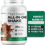 Nutrient-Rich Plant-Based Protein Powder Shake with Greens, Probiotics and Pea Protein - Gluten-Free, Dairy-Free, Soy-Free - 19 Servings - Ideal High-Protein Meal Replacement Drink 14 515QLvJVJnL. AC